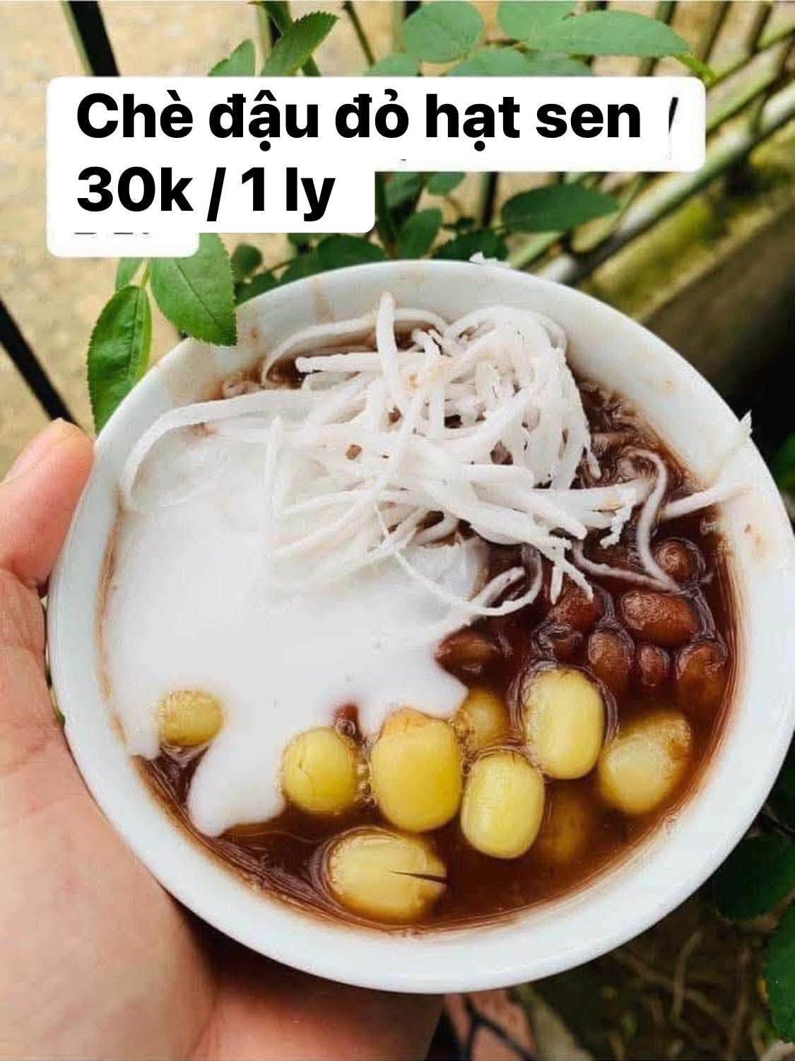 Chè đậu đỏ hạt sen