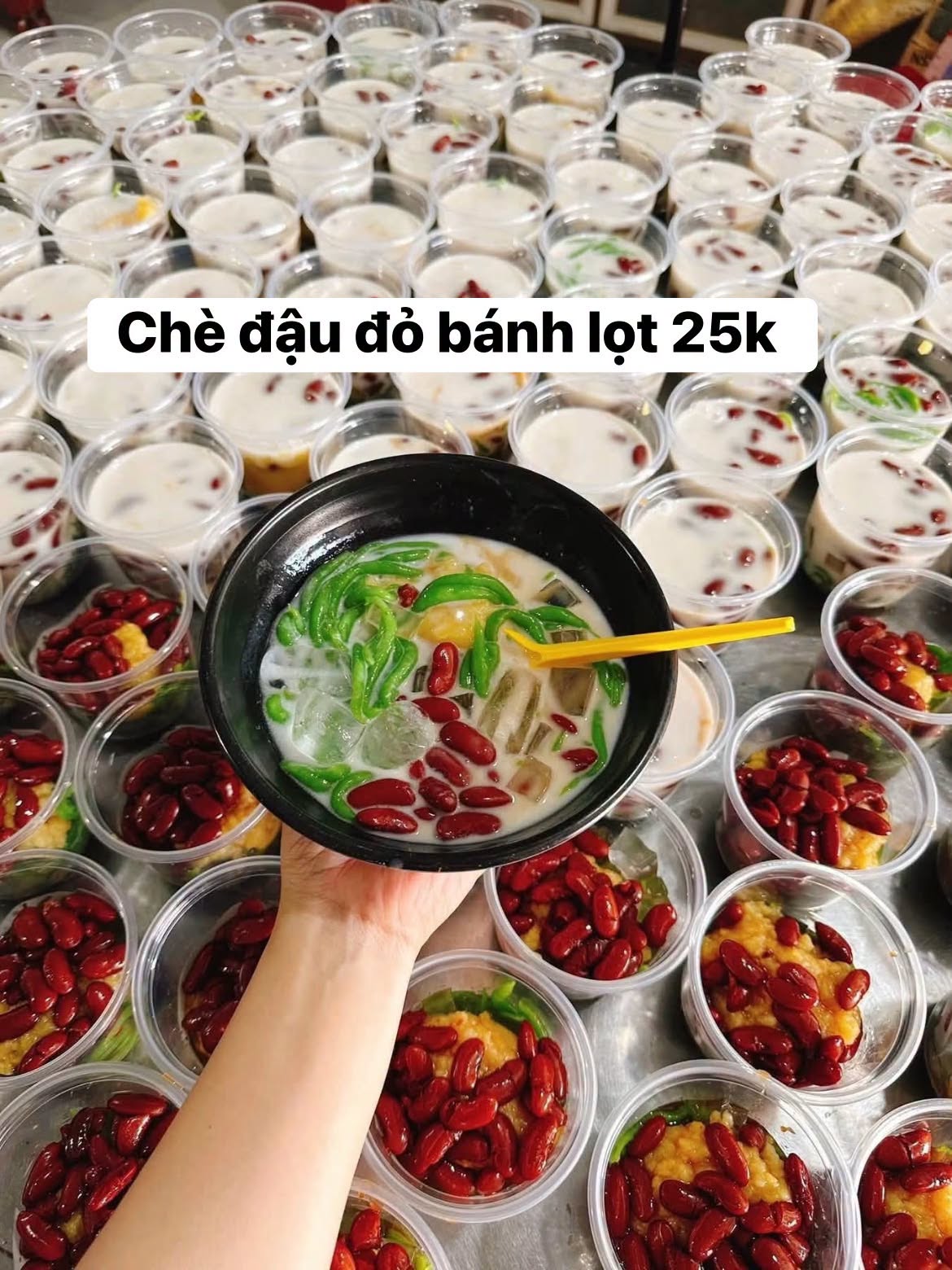 Chè đậu đỏ bánh lọt