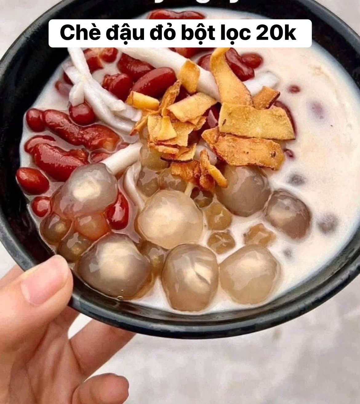Chè đậu đỏ bột lọc