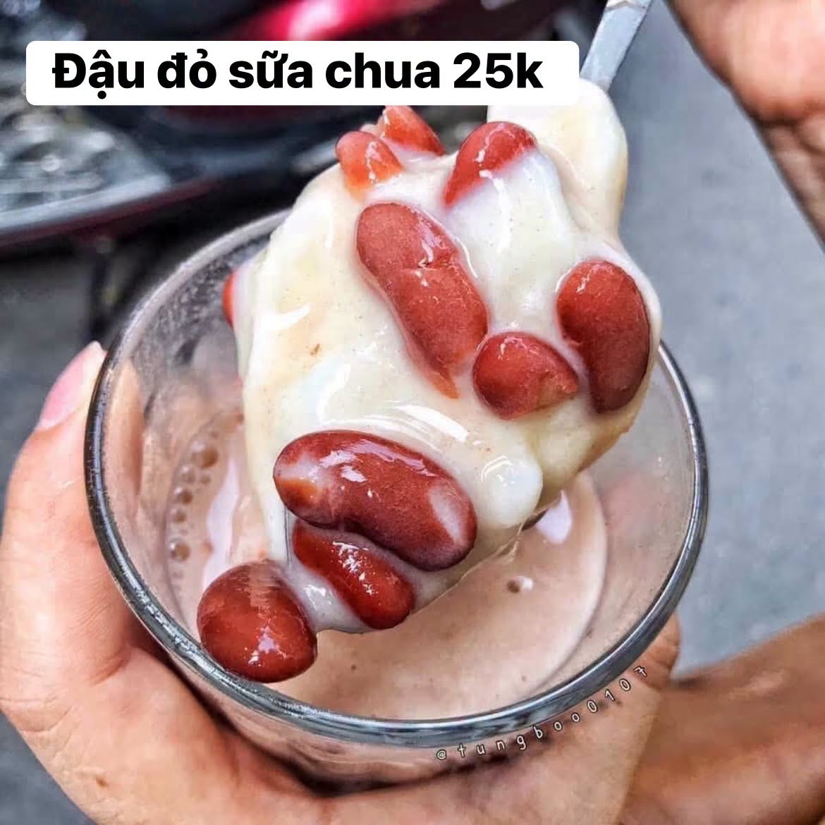 Chè đậu đỏ sữa chua