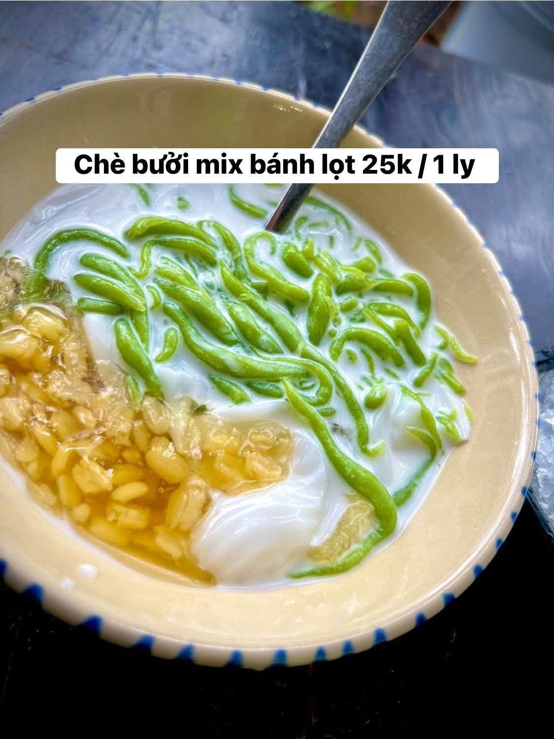 Chè bưởi mix bánh lọt