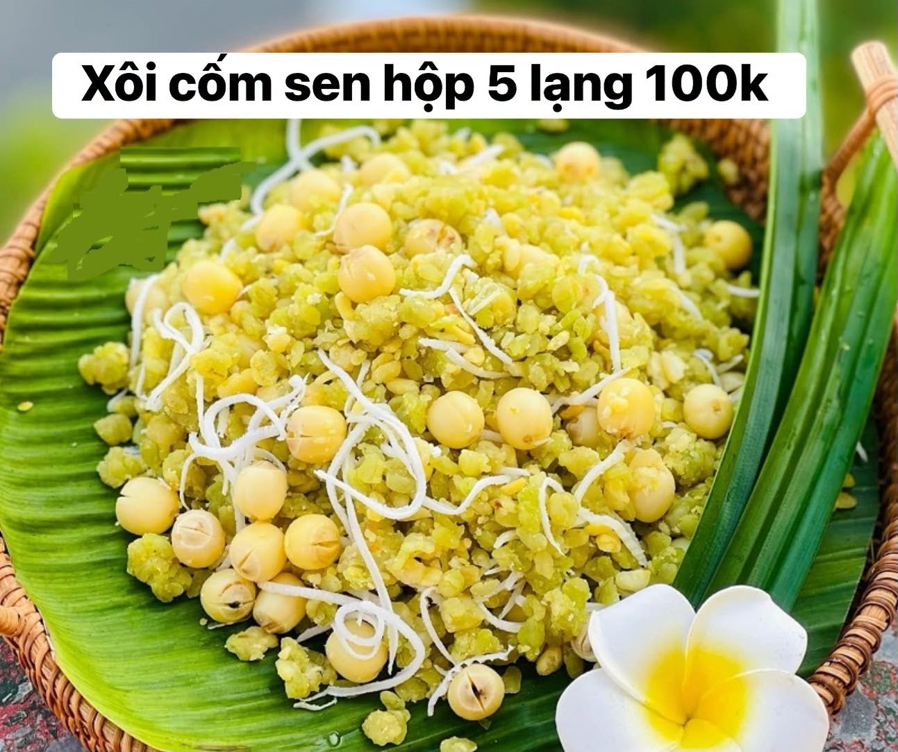Xôi cốm sen hộp 5 lạng