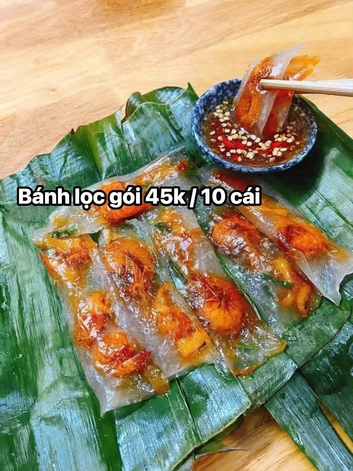 bánh lọc gói chín