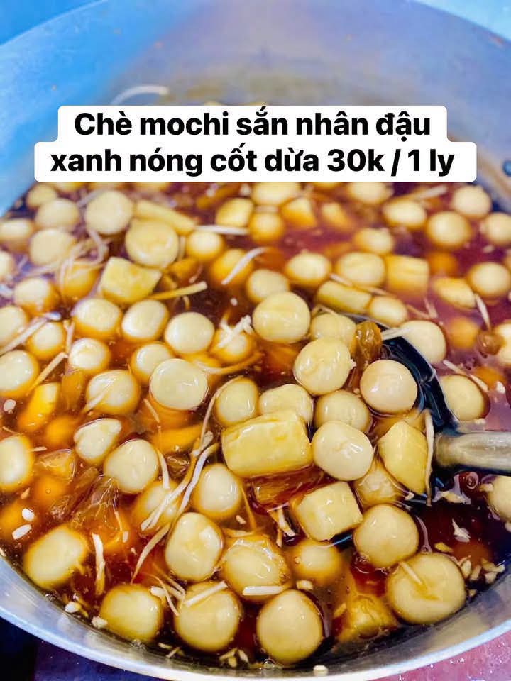 Chè mochi sắn nhân đậu xanh [nóng]